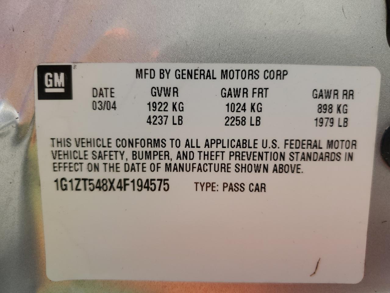 Lot #3282421269 2004 CHEVROLET MALIBU LS