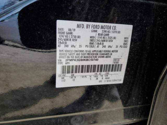 2019 FORD EDGE SE - 2FMPK3G90KBC50740