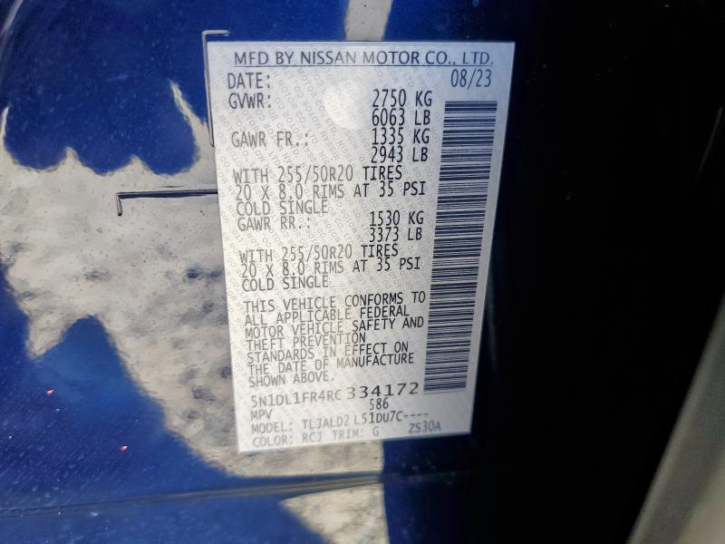 2024 INFINITI QX60 LUXE - 5N1DL1FR4RC334172