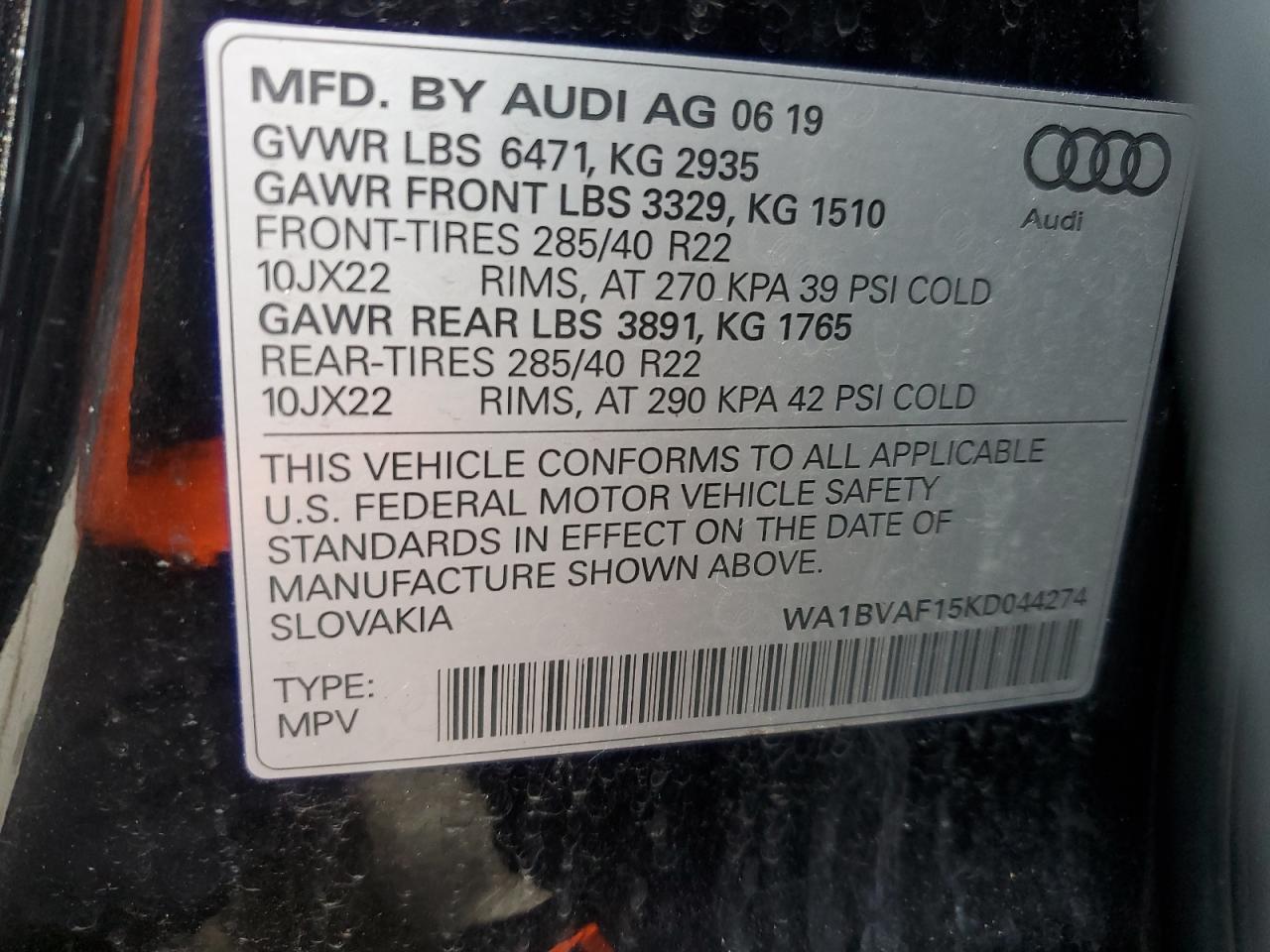 AUDI Q8 PREMIUM PLUS