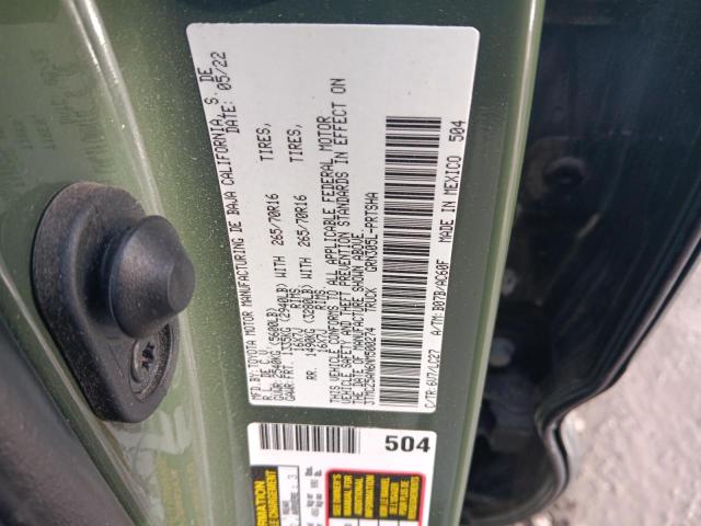 2022 TOYOTA TACOMA DOU - 3TMCZ5AN6NM500274