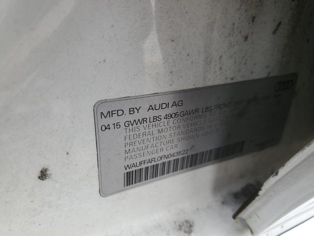 2015 AUDI A4 PREMIUM - WAUFFAFL0FN043522