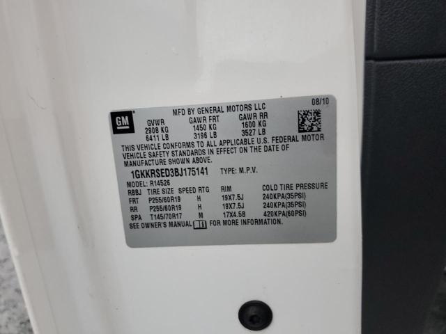 2011 GMC ACADIA SLT - 1GKKRSED3BJ175141