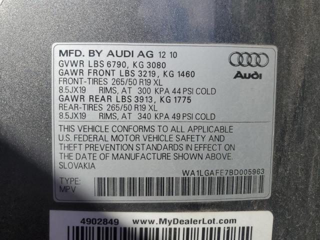 2011 AUDI Q7 PREMIUM #3296295462