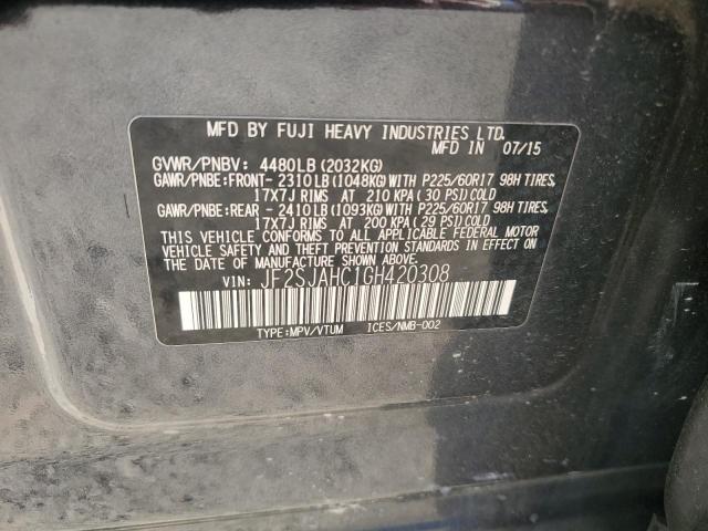 2016 SUBARU FORESTER 2 - JF2SJAHC1GH420308