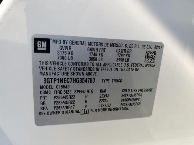 2017 GMC SIERRA C15 3GTP1NEC7HG354780