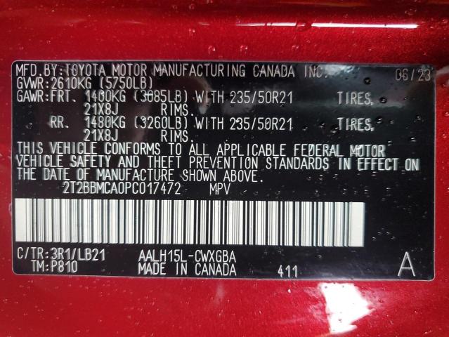 2023 LEXUS RX 350H BA #3286525172