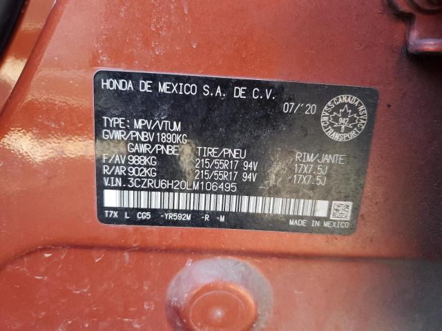 2020 HONDA HR-V SPORT 3CZRU6H20LM106495