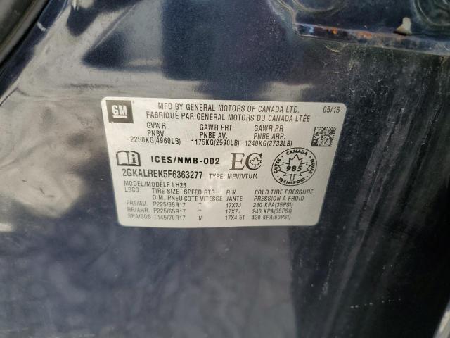 2015 GMC TERRAIN SL #3291334166