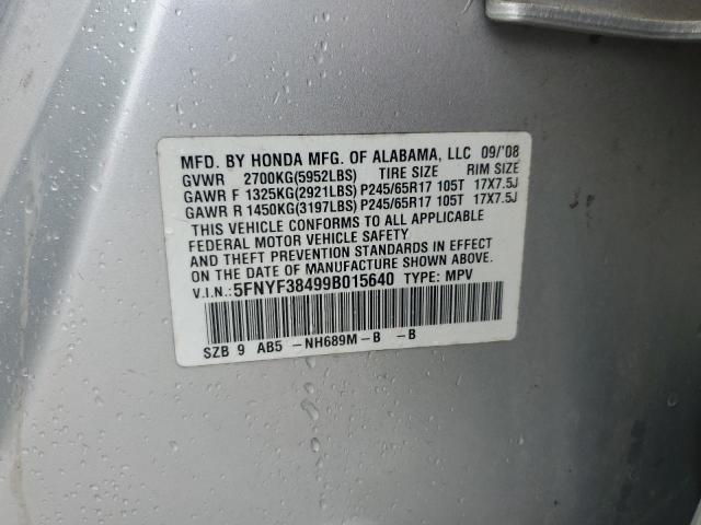 2009 HONDA PILOT EX #3261262932