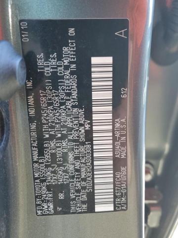 2010 TOYOTA HIGHLANDER - 5TDZA3EH2AS003081