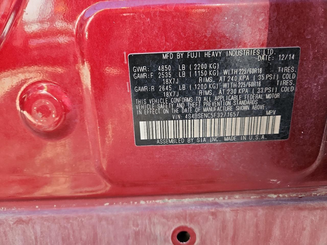 SUBARU OUTBACK 3.6R LIMITED