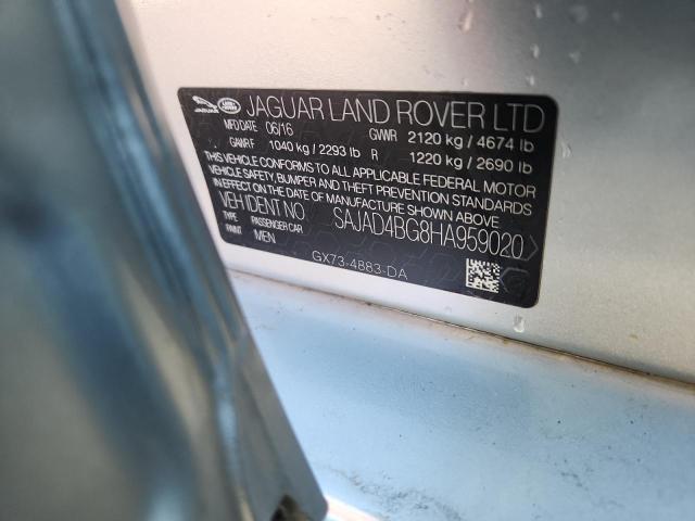 2017 JAGUAR XE PREMIUM - SAJAD4BG8HA959020