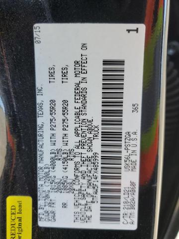 2015 TOYOTA TUNDRA CRE 5TFAW5F14FX485999