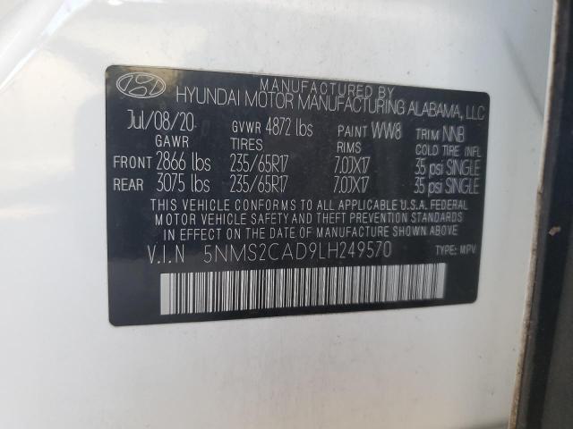 2020 HYUNDAI SANTA FE S 5NMS2CAD9LH249570