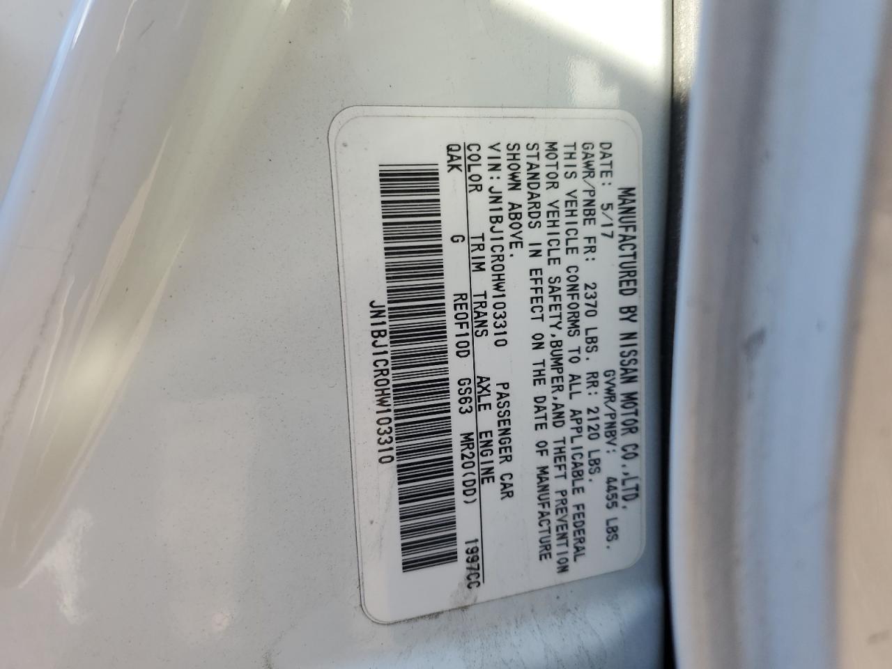 NISSAN ROGUE SPORT S