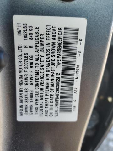 2012 HONDA CIVIC HYBR #3290304207