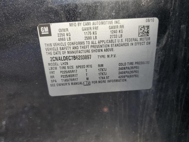 2011 CHEVROLET EQUINOX LT - 2CNALDEC7B6203897