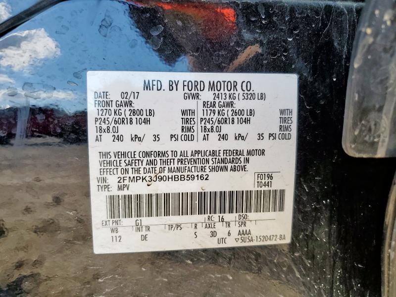 2017 FORD EDGE SEL #3291596018