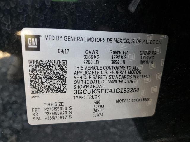 2018 CHEVROLET SILVERADO K1500 LTZ - 3GCUKSEC4JG163354