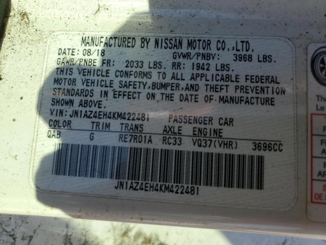 2019 NISSAN 370Z BASE - JN1AZ4EH4KM422481