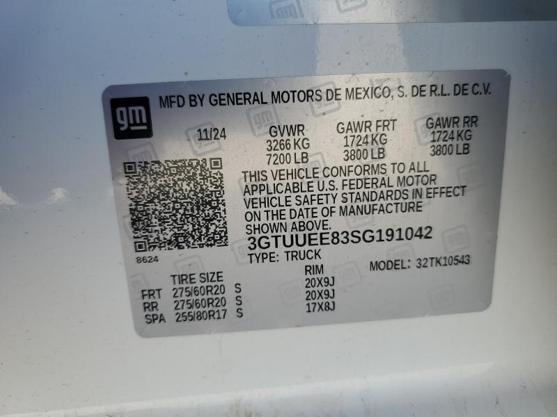 2025 GMC SIERRA K15 - 3GTUUEE83SG191042