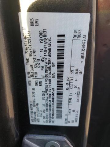 2018 FORD ESCAPE SE - 1FMCU0GD6JUD56520