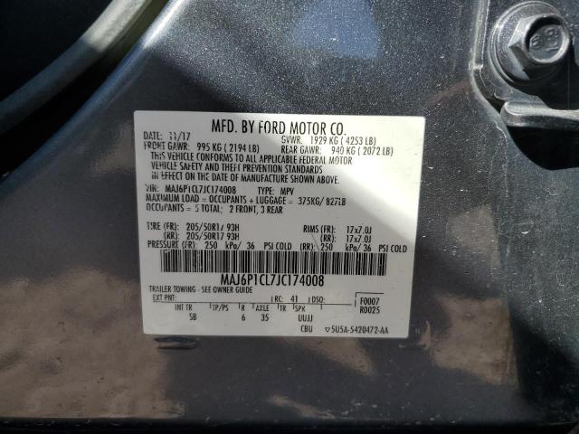 2018 FORD ECOSPORT S - MAJ6P1CL7JC174008