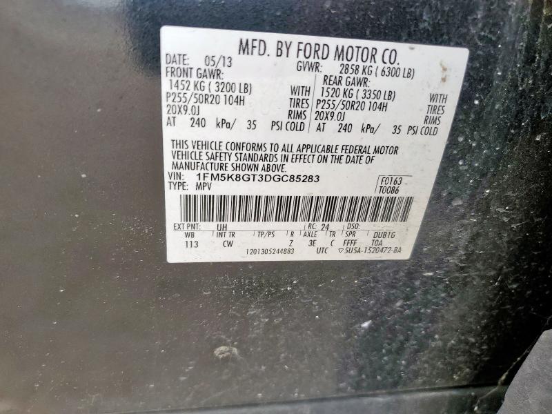 2013 FORD EXPLORER S - 1FM5K8GT3DGC85283