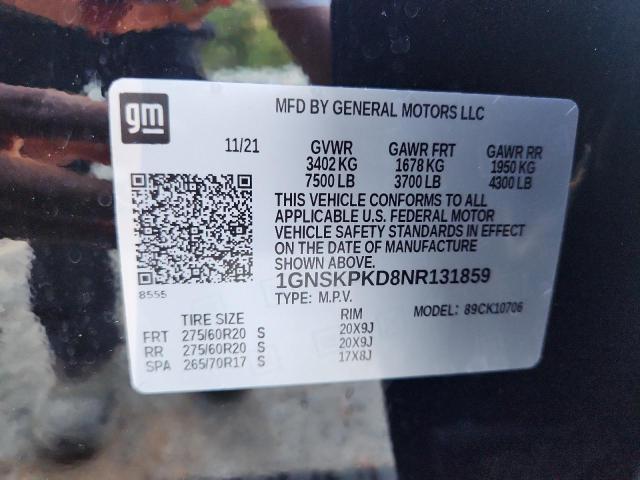 2022 CHEVROLET TAHOE K150 #3301940424