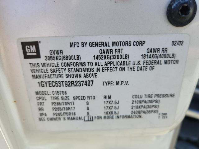 2002 CADILLAC ESCALADE L #3284381040