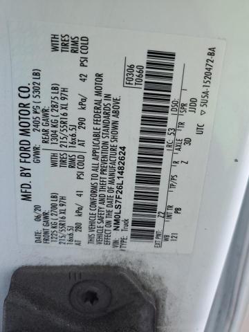 2020 FORD TRANSIT CO #3294199940