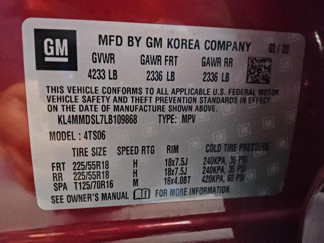 2020 BUICK ENCORE GX - KL4MMDSL7LB109868