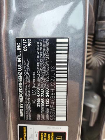 2017 MERCEDES-BENZ C 300 4MAT 55SWF4KB8HU229018