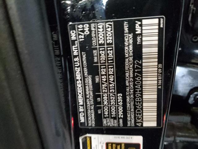 2017 MERCEDES-BENZ GLE COUPE - 4JGED6EB9HA067172