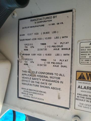 2011 IC CORPORATION CE SERIES SCHOOL #3276985292