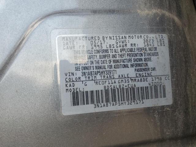 2017 NISSAN SENTRA S #3291377155