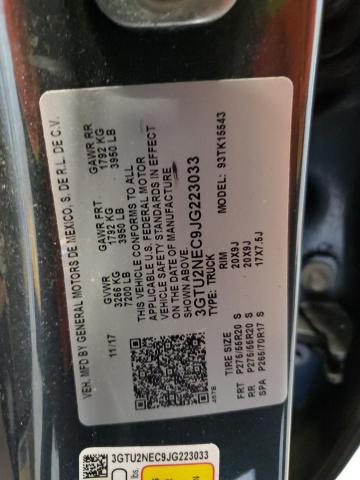 2018 GMC SIERRA K15 - 3GTU2NEC9JG223033