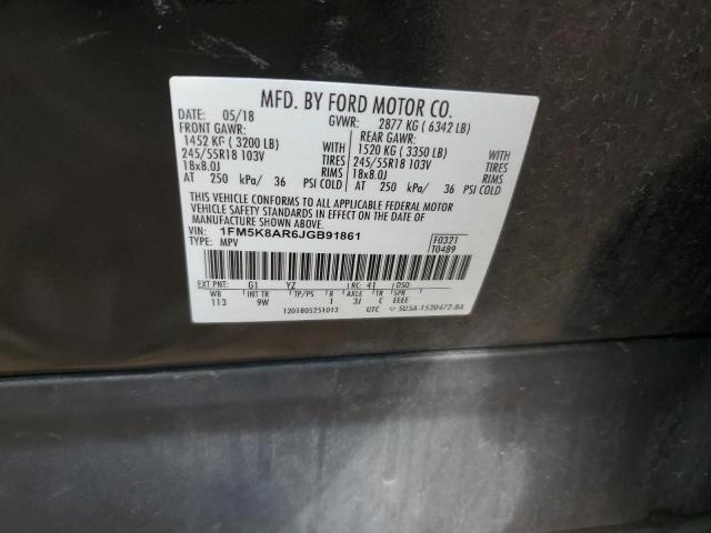 2018 FORD EXPLORER POLI 1FM5K8AR6JGB91861