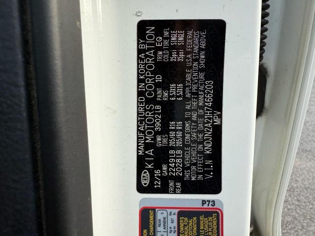 2017 KIA SOUL KNDJN2A21H7466203