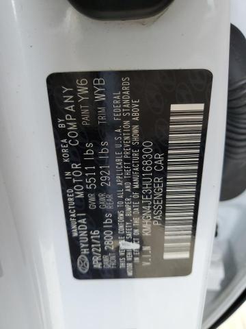 2017 GENESIS G80 BASE KMHGN4JE3HU168300