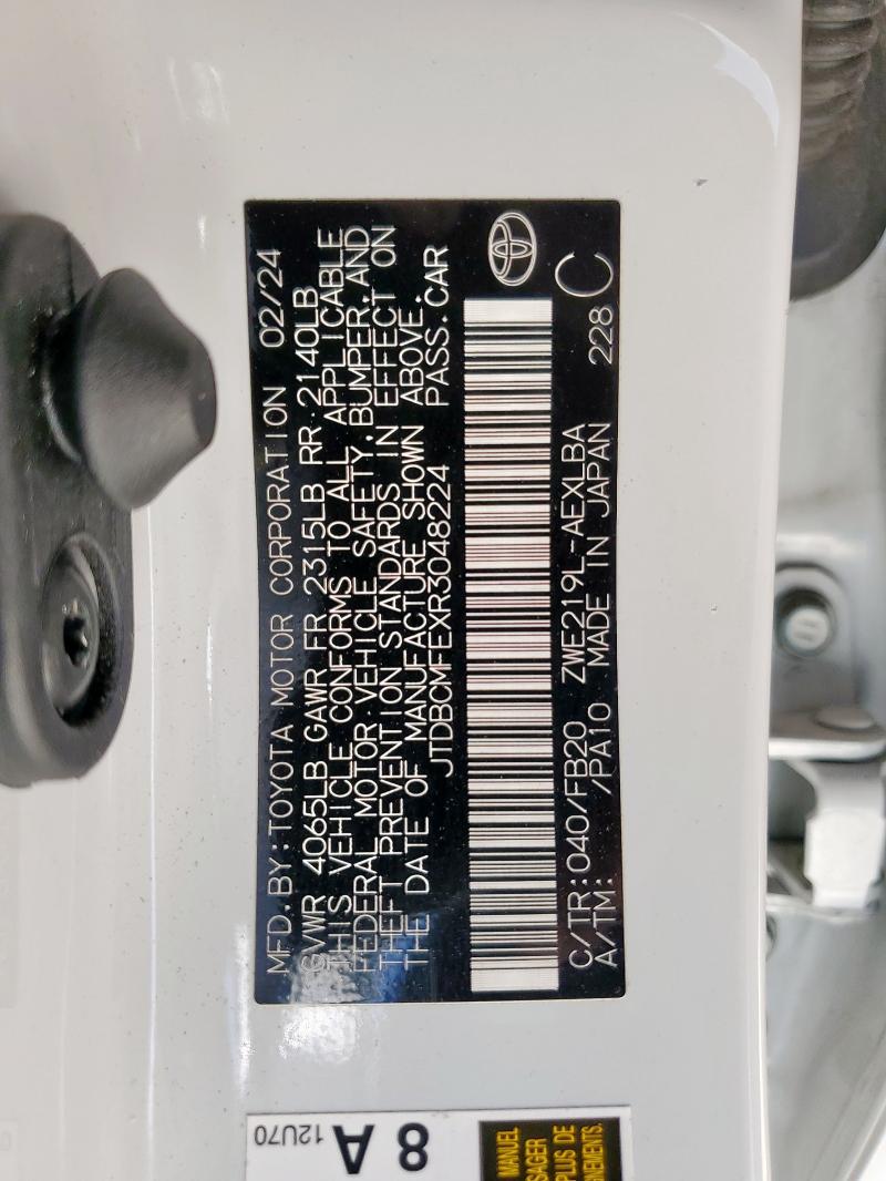 2024 TOYOTA COROLLA LE - JTDBCMFEXR3048224