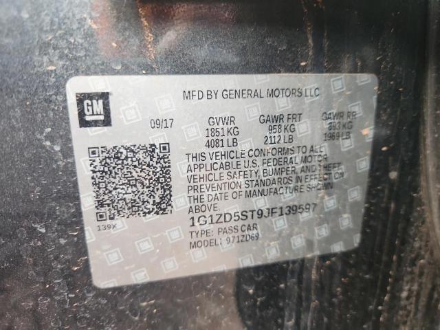 2018 CHEVROLET MALIBU LT - 1G1ZD5ST9JF139597