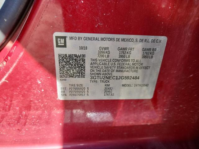 2018 GMC SIERRA K15 - 3GTU2NEC1JG592484