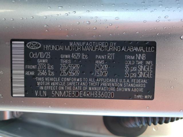 2024 HYUNDAI TUCSON LIM - 5NMJE3DE4RH336020