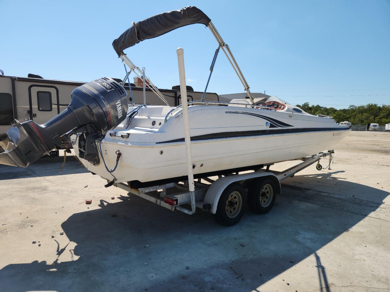 Lot #3261980506 2005 HURRICANE/GODFREY MARINE BOAT