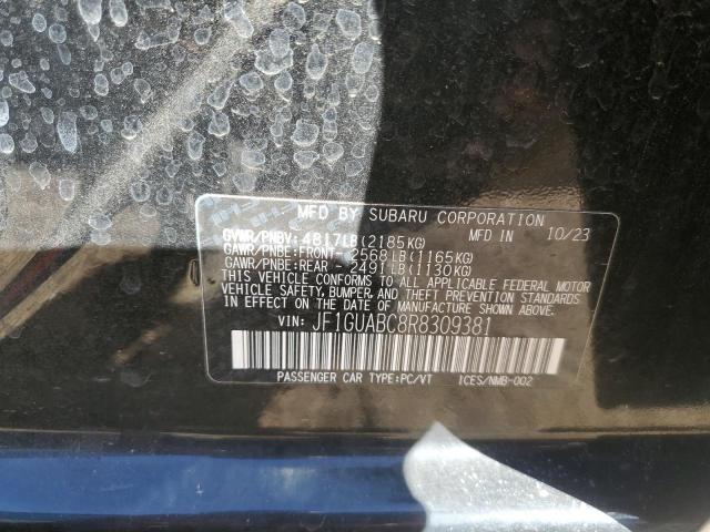 2024 SUBARU IMPREZA - JF1GUABC8R8309381