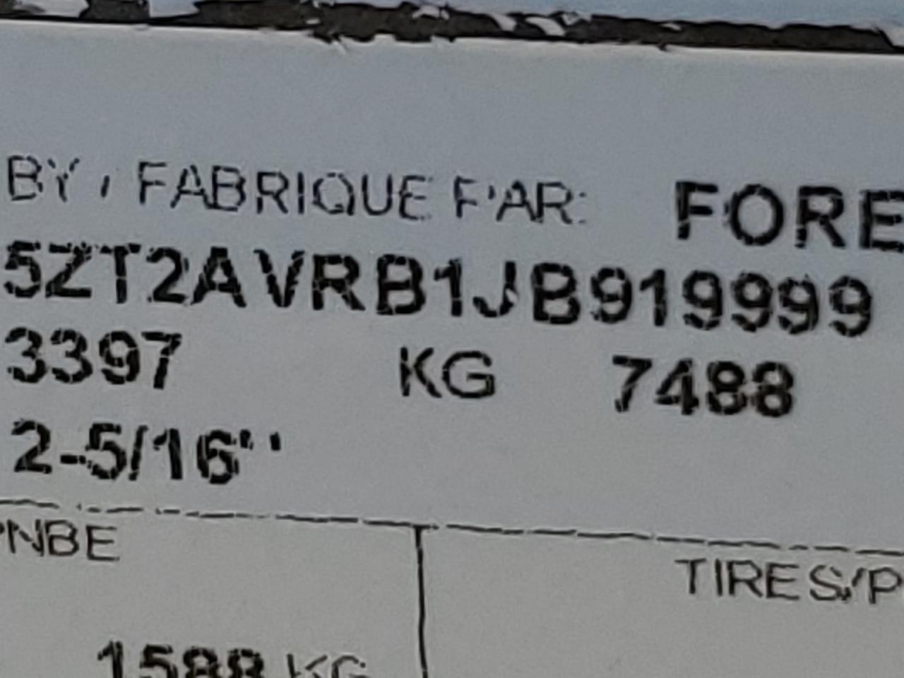 Lot #3277196953 2018 FOREST RIVER AVENGER 26BK