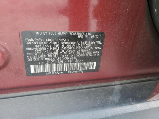 2013 SUBARU FORESTER 2.5X - JF2SHABC8DH414683