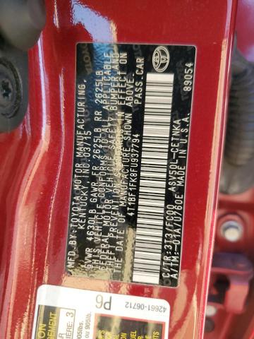 2015 TOYOTA CAMRY LE 4T1BF1FK8FU937794